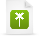File, document, paper, green icon