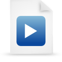 File, document, paper, blue icon