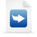 File, document, paper, blue icon