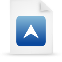 File, document, paper, blue icon