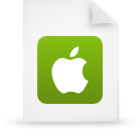 File, document, paper, green icon