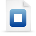 File, document, paper, blue icon