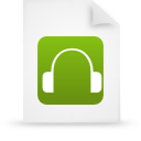 File, document, paper, green icon