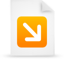 File, document, paper, orange icon