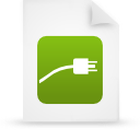 File, document, paper, green icon