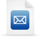 File, document, paper, blue icon