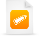 File, document, paper, orange icon