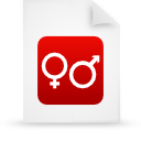 File, document, paper, red icon