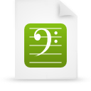 File, document, paper, green icon