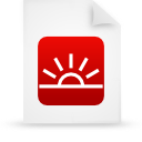 File, document, paper, red icon