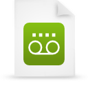 File, document, paper, green icon