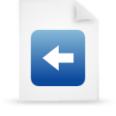 File, document, paper, blue icon