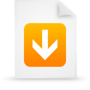 File, document, paper, orange icon