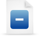 File, document, paper, blue icon