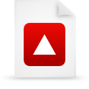 File, document, paper, red icon