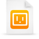 File, document, paper, orange icon
