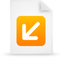 File, document, paper, orange icon