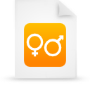 File, document, paper, orange icon