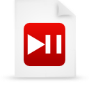 File, document, paper, red icon