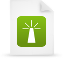 File, document, paper, green icon