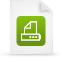 File, document, paper, green icon