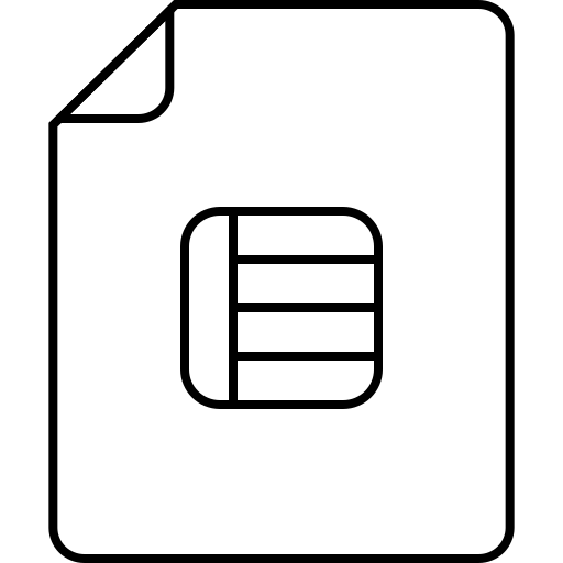 Document, file, folder, media icon