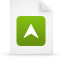 File, document, paper, green icon