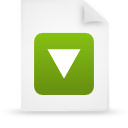 File, document, paper, green icon