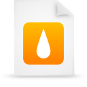 File, document, paper, orange icon
