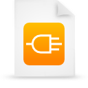 File, document, paper, orange icon