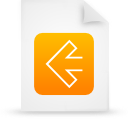 File, document, paper, orange icon