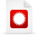 File, document, paper, red icon