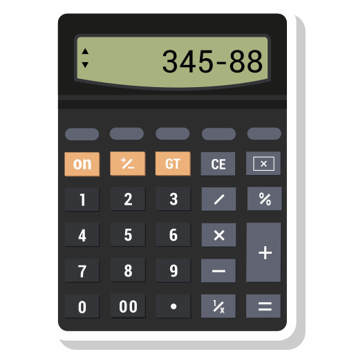 Calculator, math, value icon