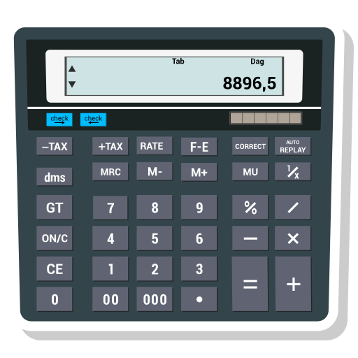 Calculate, calculator, math icon
