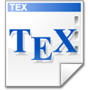 Tex, file, document icon