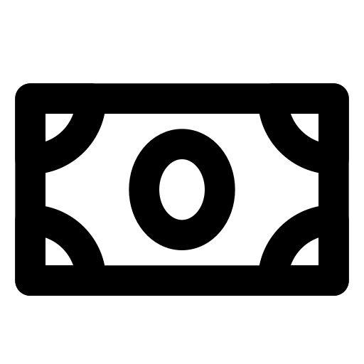 Paper, money, two icon