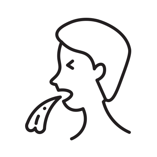 Coronavirus, covid, throw, up icon