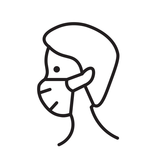 Coronavirus, covid, mask, wear icon