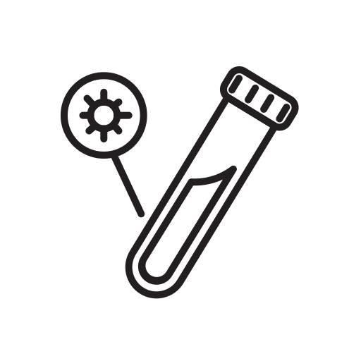 Coronavirus, covid, test icon