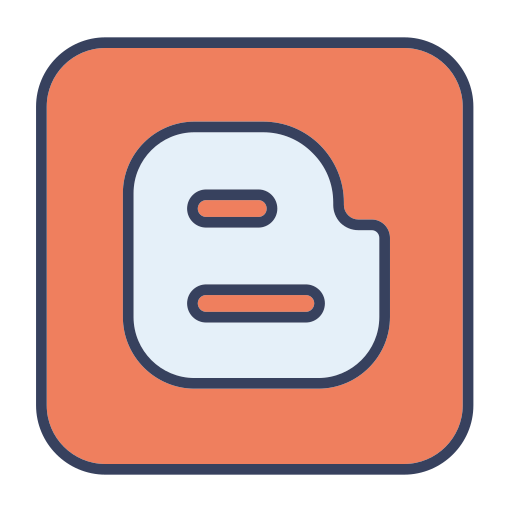 Blogger, media, social icon