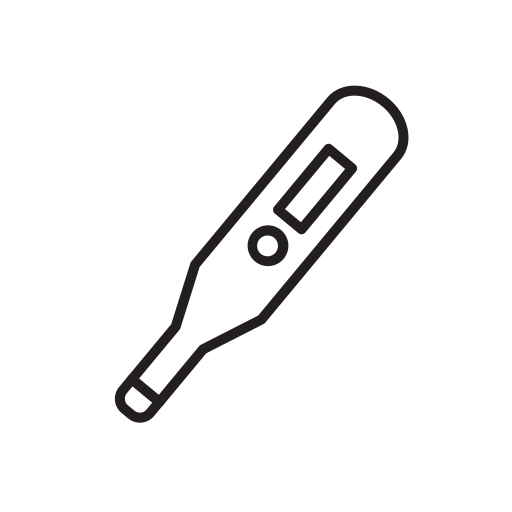 Coronavirus, thermometer, covid icon