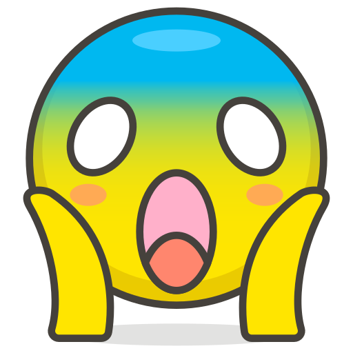 Face, fear, in, screaming icon