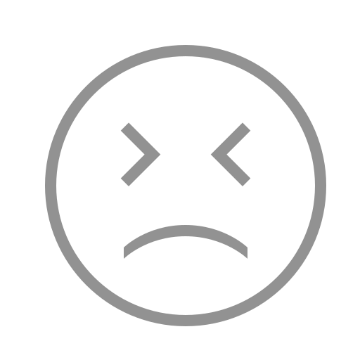 Closed, face, sad, tightly, eyes icon
