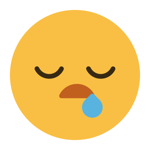 Emoji, emotion, face, feeling, rest, sleep icon