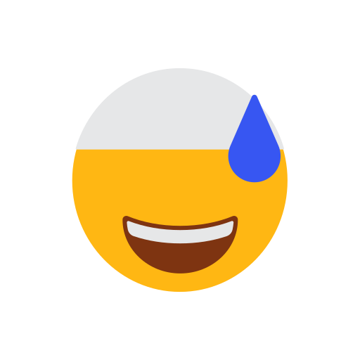 Cap, cold sweat, emoji, face, islam, laugh face, muslim icon