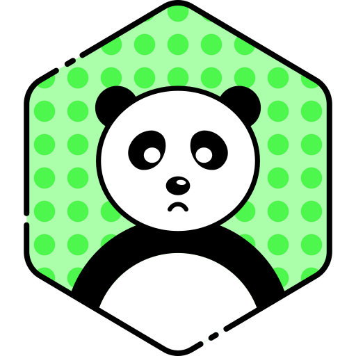 Bear, face, panda, sad icon