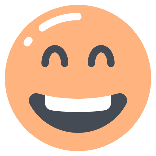 Eyes, face, grinning, smiling, with icon