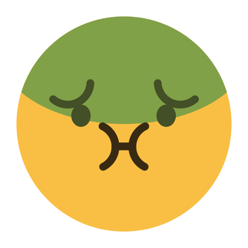 Emoji, emotion, face, feeling, puke icon
