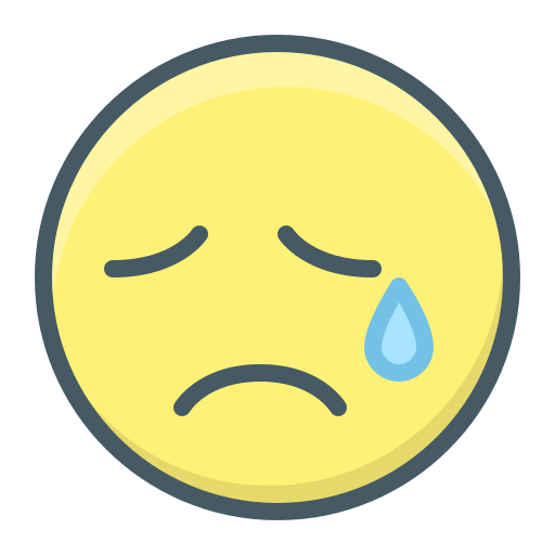 Cry, emoji, face, sad, sadness icon