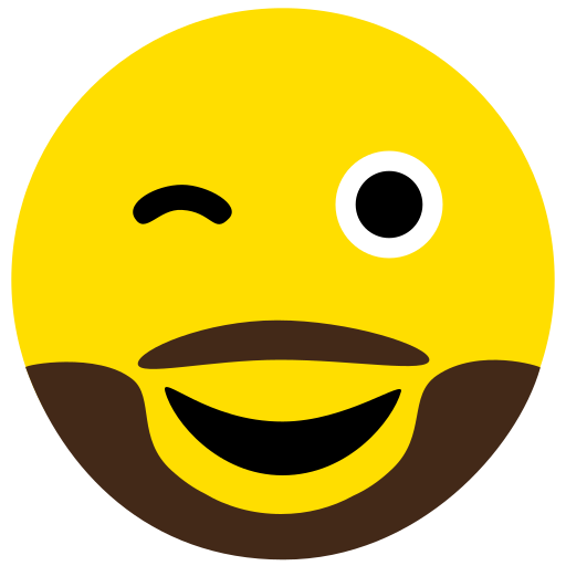 Beard, emoji, eyes, face, naughty icon